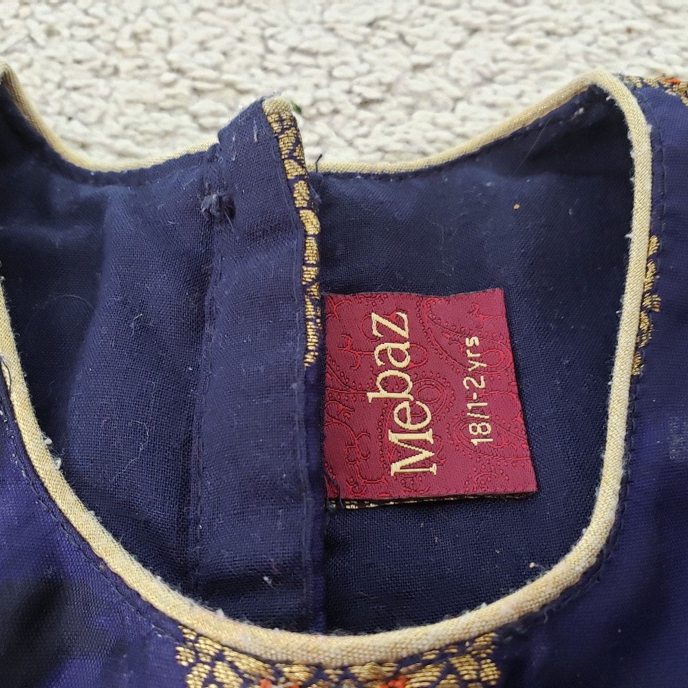 Mebaz 1-2 years Designer Indian lehanga - Picture 6 of 8